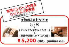 ご新規様限定メニュー